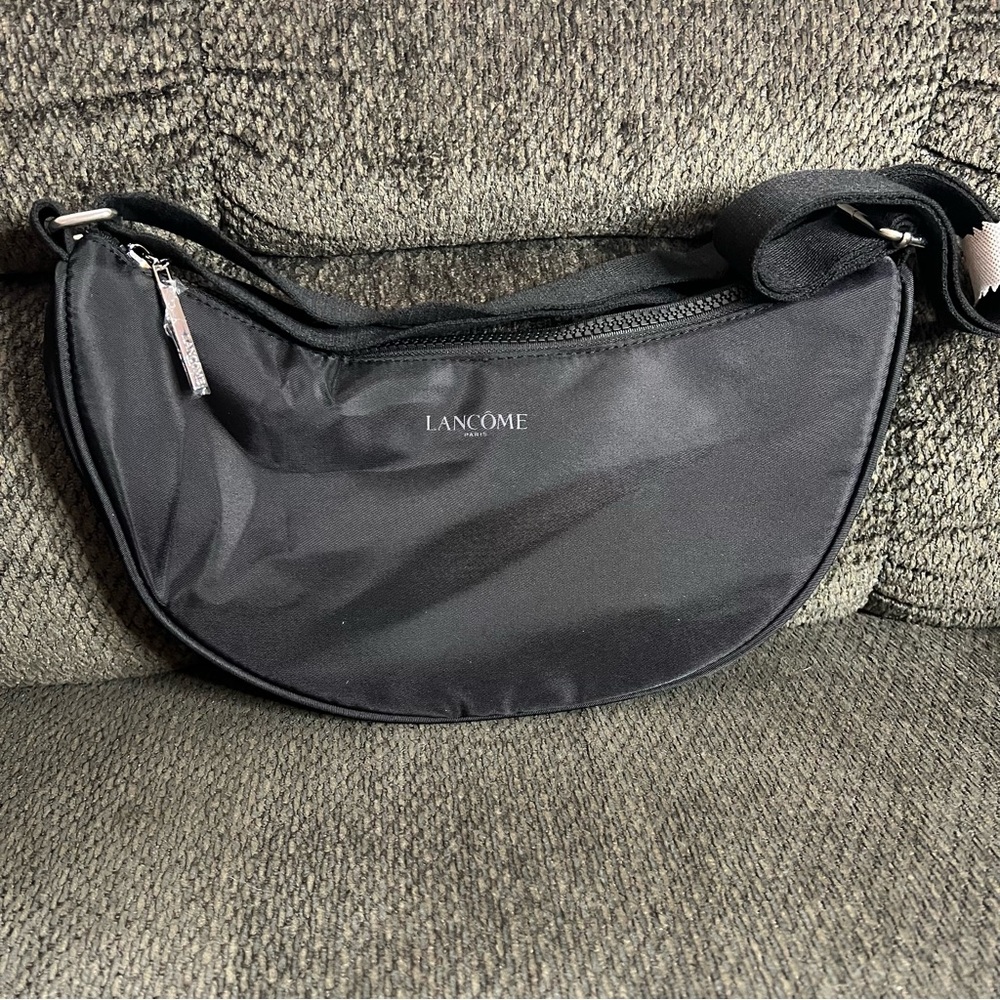 New Lancôme Black Crescent Shoulder Bag